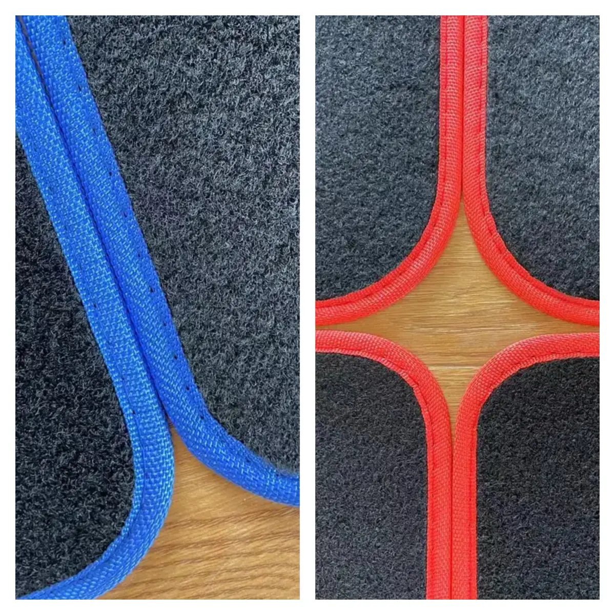 მანქანის კოვრიკები  - წითელი და ლურჯი - პატარა სურათი